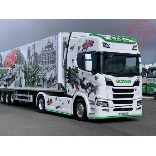 SCANIA R HIGHLINE CR20H 4X2 REEFER TRAILER - 3 AXLE STAF WSI 01-4283 WSI MODELS