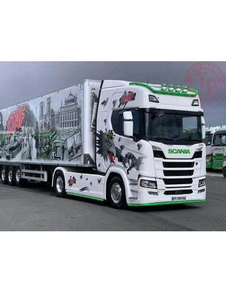 SCANIA R HIGHLINE CR20H 4X2 REEFER TRAILER - 3 AXLE STAF WSI 01-4283 WSI MODELS SCANIA R HIGHLINE CR20H 4X2 REEFER TRAILER - 3 AXLE STAF WSI 01-4283 WSI MODELS
