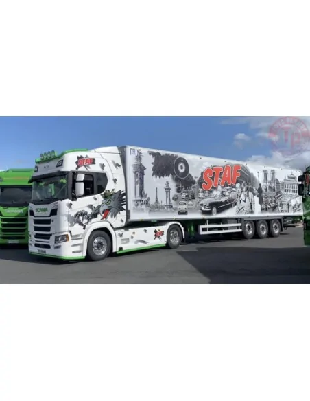 SCANIA R HIGHLINE CR20H 4X2 REEFER TRAILER - 3 AXLE STAF WSI 01-4283 WSI MODELS SCANIA R HIGHLINE CR20H 4X2 REEFER TRAILER - 3 AXLE STAF WSI 01-4283 WSI MODELS
