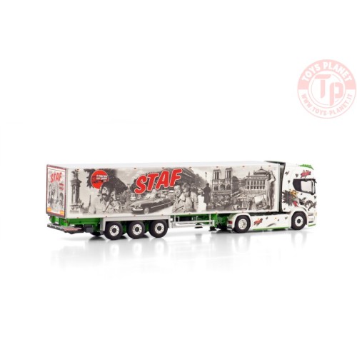 SCANIA R HIGHLINE CR20H 4X2 REEFER TRAILER - 3 AXLE STAF WSI 01-4283 WSI MODELS