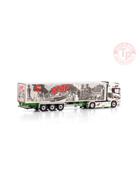 SCANIA R HIGHLINE CR20H 4X2 REEFER TRAILER - 3 AXLE STAF WSI 01-4283 WSI MODELS SCANIA R HIGHLINE CR20H 4X2 REEFER TRAILER - 3 AXLE STAF WSI 01-4283 WSI MODELS