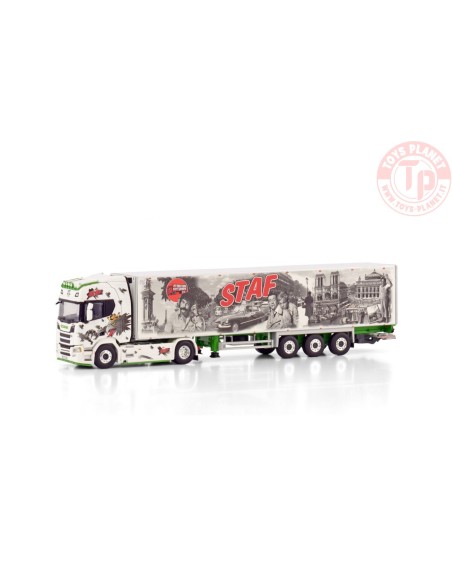 SCANIA R HIGHLINE CR20H 4X2 REEFER TRAILER - 3 AXLE STAF WSI 01-4283 WSI MODELS