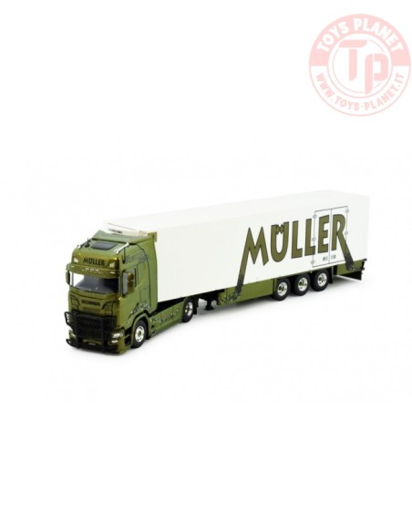 Scania Next-Gen s-serie 4x2 Highline met koeltrailer Muller Ermensee GmbH TEKNO 83565 TEKNO