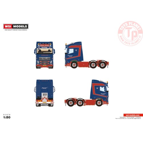 VOLVO FH4 GLOBETROTTER 6X2 TWIN STEER WSI 01-4412 WSI MODELS