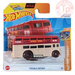 TROUBLE DECKER 1/64 HOT WHEELS HTB45 HOT WHEELS