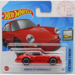 PORSCHE 911 CARRERA RS 2.7 1/64 HOT WHEELS HTD08 HOT WHEELS