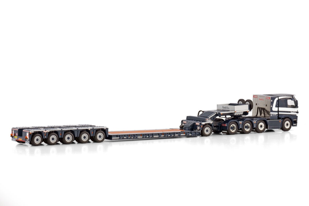 WSI 01-4153 VOLVO FM4 SLEEPER CAB 8X4 LOW LOADER PENDEL X WITH 1 AX