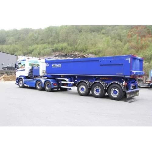 SCANIA STREAMLINE HIGHLINE 6X4 HALF PIPE TIPPER TRAILER - 3 AXLE MYDLAND WSI 01-4252 WSI MODELS