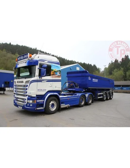 SCANIA STREAMLINE HIGHLINE 6X4 HALF PIPE TIPPER TRAILER - 3 AXLE MYDLAND WSI 01-4252 WSI MODELS SCANIA STREAMLINE HIGHLINE 6X4 HALF PIPE TIPPER TRAILER - 3 AXLE MYDLAND WSI 01-4252 WSI MODELS