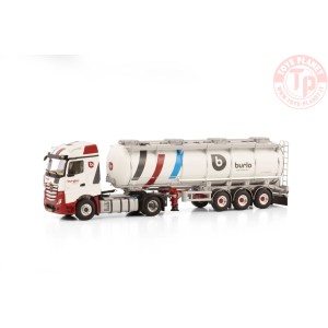 MERCEDES-BENZ ACTROS MP5 STREAM SPACE 4X2 TANK TRAILER - 3 AXLE - BURLO (BURGLER) WSI 01-4156 WSI MODELS