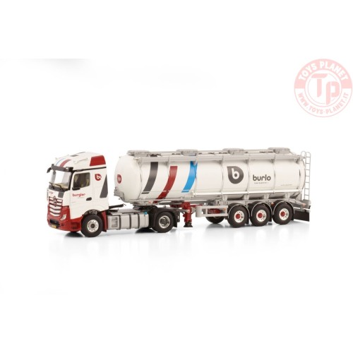 MERCEDES-BENZ ACTROS MP5 STREAM SPACE 4X2 TANK TRAILER - 3 AXLE - BURLO (BURGLER) WSI 01-4156 WSI MODELS