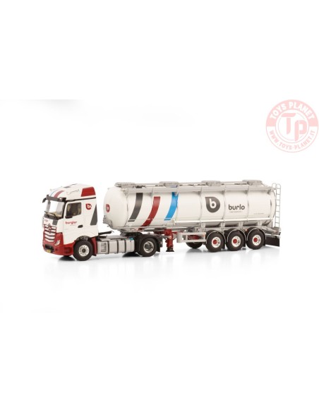 MERCEDES-BENZ ACTROS MP5 STREAM SPACE 4X2 TANK TRAILER - 3 AXLE - BURLO (BURGLER) WSI 01-4156 WSI MODELS