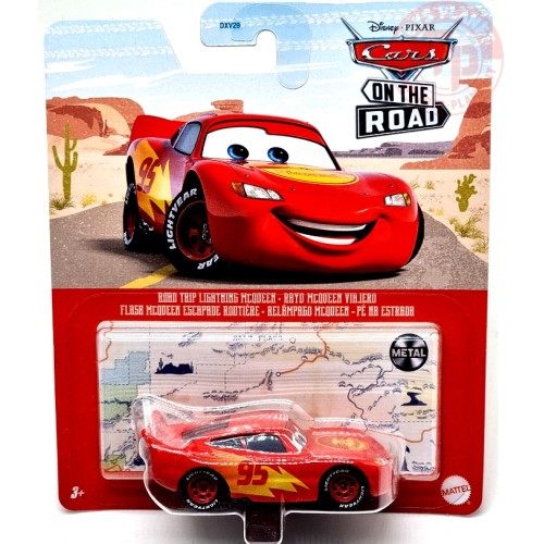 CARS ON THE ROAD-ROAD TRIP LIGHTING MCQUEEN-3+ SCALE 1:55 CARS HHT95 DISNEY CARS