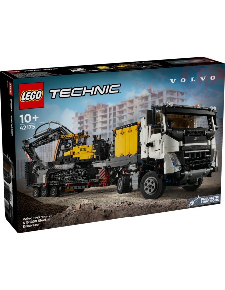 Autocarro Volvo FMX ed Escavatore elettrico EC230 LEGO TECHNIC 42175 LEGO