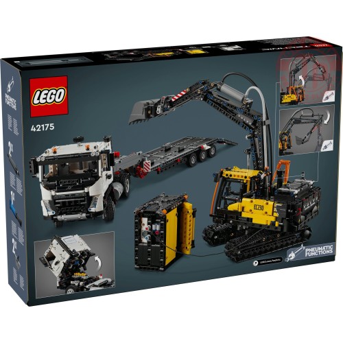 Autocarro Volvo FMX ed Escavatore elettrico EC230 LEGO TECHNIC 42175 LEGO