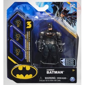 DC-COMBAT BATMAN-INCLUSI 3 ACCESSORI A SORPRESA-3+ BATMAN 20138139 GIOCHI VARI