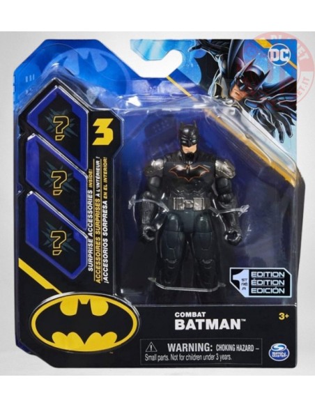 DC-COMBAT BATMAN-INCLUSI 3 ACCESSORI A SORPRESA-3+ BATMAN 20138139 GIOCHI VARI