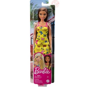 BARBIE TRENDY FARFALLE GIALLO-3+ BARBIE HBV08 BAMBOLE
