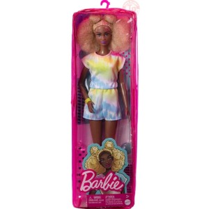 BARBIE FASHIONISTA-ABITO ARCOBALENO-3+ BARBIE HBV14 BAMBOLE