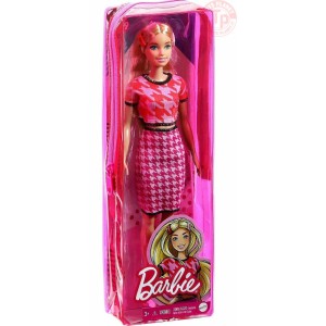 BARBIE FASHIONISTA-COMPLETO ROSA-3+ BARBIE GRB59 BAMBOLE