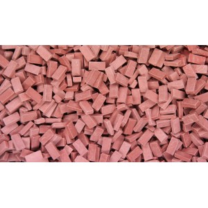 MATTONI ROSSO SCURO 4000 PEZZI 1:48/1:50 JUWEELA 24030 JUWEELA