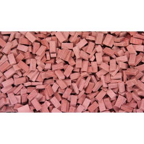 MATTONI ROSSO SCURO 4000 PEZZI 1:48/1:50 JUWEELA 24030 JUWEELA