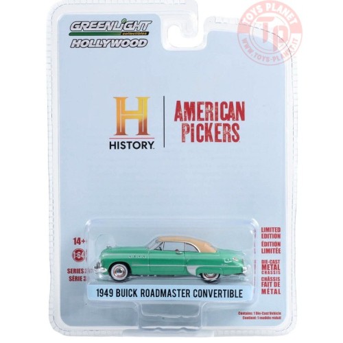 1949 BUICK ROADMASTER CONVERTIBLE 1/64 GREENLIGHT 44970-D GREENLIGHT