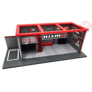 GARAGE DIORAMA (ADVAN DECAL INCLUDED) 1/64 AD-76530 AMERICAN DIORAMA