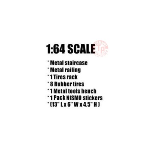 GARAGE DIORAMA (ADVAN DECAL INCLUDED) 1/64 AD-76530 AMERICAN DIORAMA