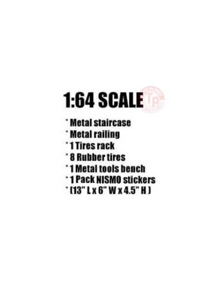GARAGE DIORAMA (ADVAN DECAL INCLUDED) 1/64 AD-76530 AMERICAN DIORAMA