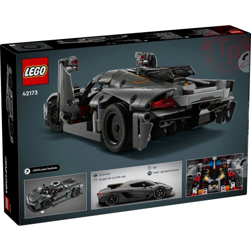 Hypercar Koenigsegg Jesko Absolut grigia LEGO TECHNIC 42173 LEGO