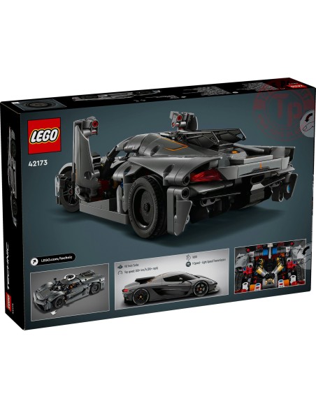 Hypercar Koenigsegg Jesko Absolut grigia LEGO TECHNIC 42173 LEGO