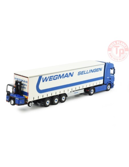 Scania NGS 4x2 Highline met 3-assige tautliner met Kinglifter Wegman TEKNO 85515 TEKNO Scania NGS 4x2 Highline met 3-assige tautliner met Kinglifter Wegman TEKNO 85515 TEKNO
