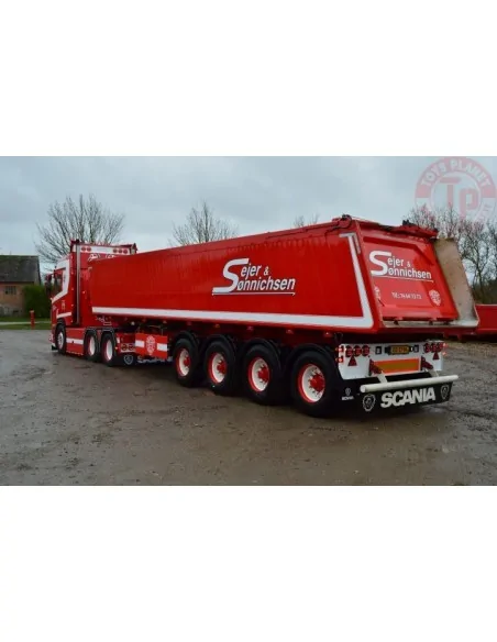 Scania Next Gen R-serie 6x4 met 4-assige Deense kipper Sejer & Sonnichsen TEKNO 83555 TEKNO Scania Next Gen R-serie 6x4 met 4-assige Deense kipper Sejer & Sonnichsen TEKNO 83555 TEKNO