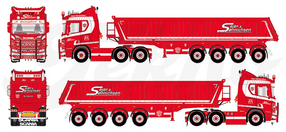 Tekno Bausätze Scania Next Gen S-Serie 6x2 84922 | - Lkw