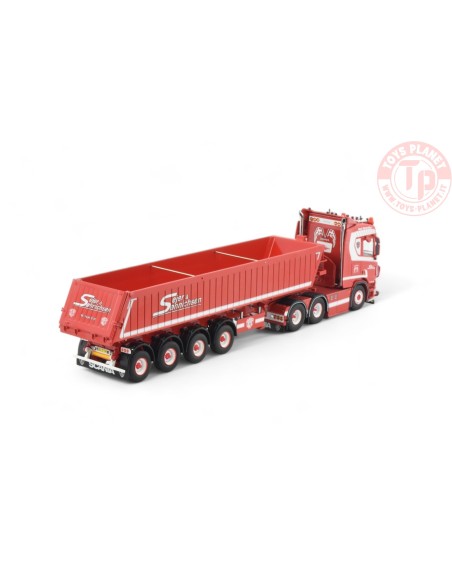 Scania Next Gen R-serie 6x4 met 4-assige Deense kipper Sejer & Sonnichsen TEKNO 83555 TEKNO Scania Next Gen R-serie 6x4 met 4-assige Deense kipper Sejer & Sonnichsen TEKNO 83555 TEKNO
