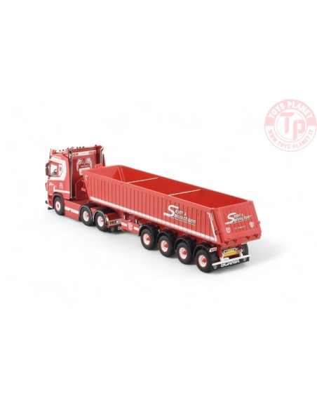 Scania Next Gen R-serie 6x4 met 4-assige Deense kipper Sejer & Sonnichsen TEKNO 83555 TEKNO Scania Next Gen R-serie 6x4 met 4-assige Deense kipper Sejer & Sonnichsen TEKNO 83555 TEKNO