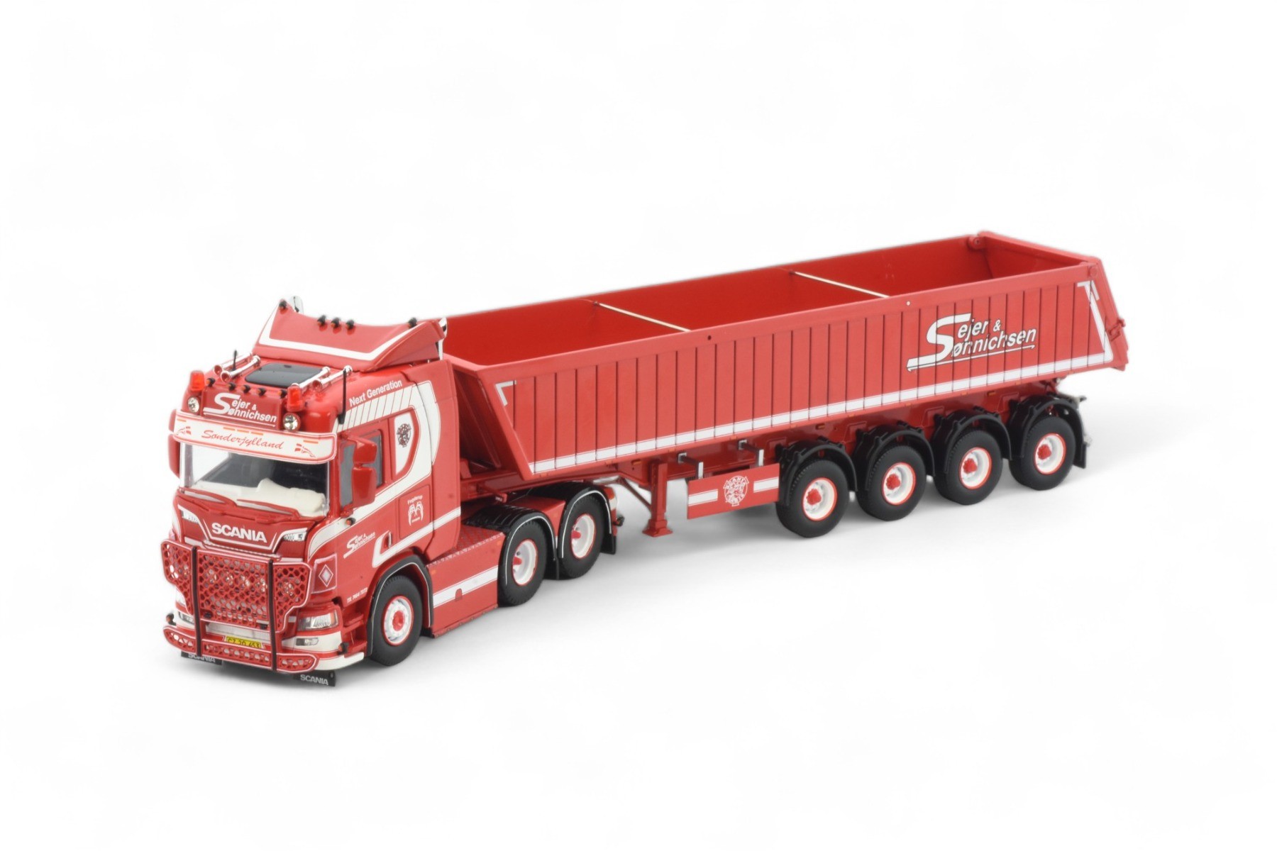 Miniature TEKNO 1/50 - Scania Next Gen Série R Tracteur 6x2 Jensen (DK) - Mint Box
