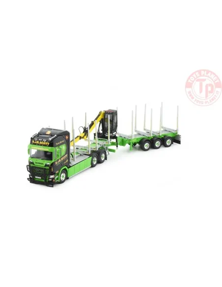 Scania Next Gen R motorwagen met 3-assige hout-wipkar R&H Scott TEKNO 84851 TEKNO