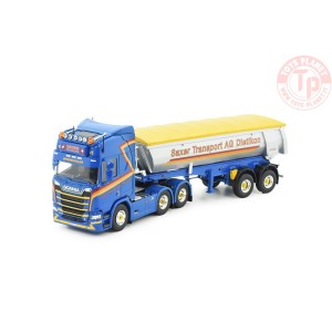 Scania Next Gen R770 6x4 met 3-assige Meiler kipper Saxer TEKNO 85517 TEKNO