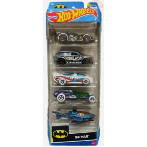 PACCO DA 5 PEZZI BATMAN HOT WHEELS 1/64 HOT WHEELS HTV44 HOT WHEELS
