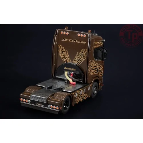 SCANIA S SERIES HIGH ROOF 6X4 BLACK AMBER IMC MODELS 31-0281 IMC MODELS