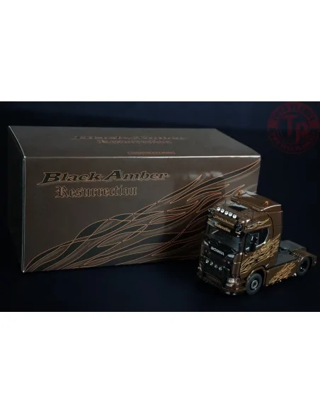 SCANIA S SERIES HIGH ROOF 6X4 BLACK AMBER IMC MODELS 31-0281 IMC MODELS