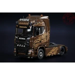 SCANIA S SERIES HIGH ROOF 6X4 BLACK AMBER IMC MODELS 31-0281 IMC MODELS