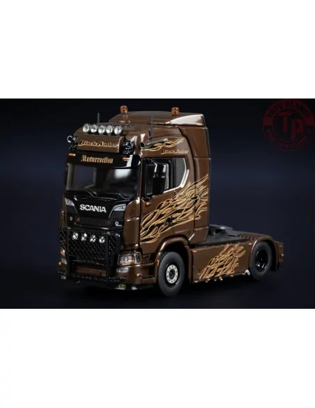 SCANIA S SERIES HIGH ROOF 6X4 BLACK AMBER IMC MODELS 31-0281 IMC MODELS
