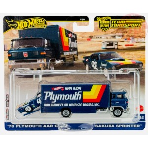 '70 PLYMOUTH AAR CUDA-SAKURA SPRINTER 1/64 HOT WHEELS HRV38 HOT WHEELS