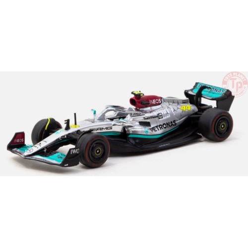 MERCEDES-AMG F1 W13 E PERFORMANCE-SAO PAULO GRAND PRIX 2022-LEWIS HAMILTON-SILVER 1/64 T64G-F044-LH1 TARMAC WORKS