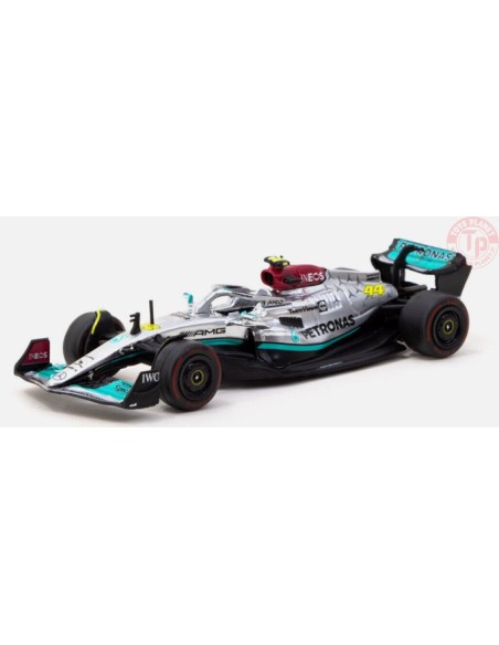 MERCEDES-AMG F1 W13 E PERFORMANCE-SAO PAULO GRAND PRIX 2022-LEWIS HAMILTON-SILVER 1/64 T64G-F044-LH1 TARMAC WORKS