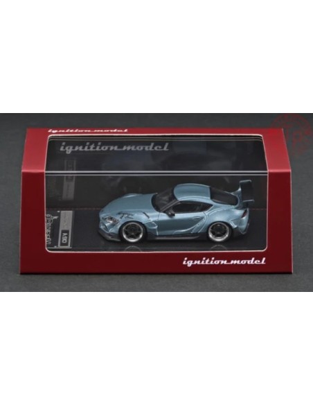 PANDEM SUPRA (A90)-MATTE BLUE GRAY METALLIC 1/64 IG2334 IGNITION MODEL