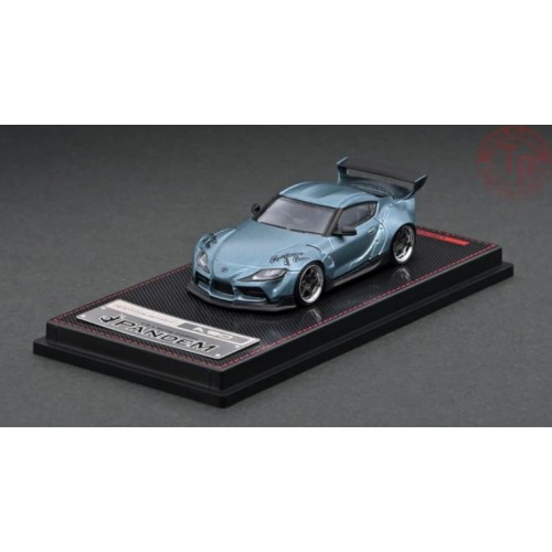 PANDEM SUPRA (A90)-MATTE BLUE GRAY METALLIC 1/64 IG2334 IGNITION MODEL